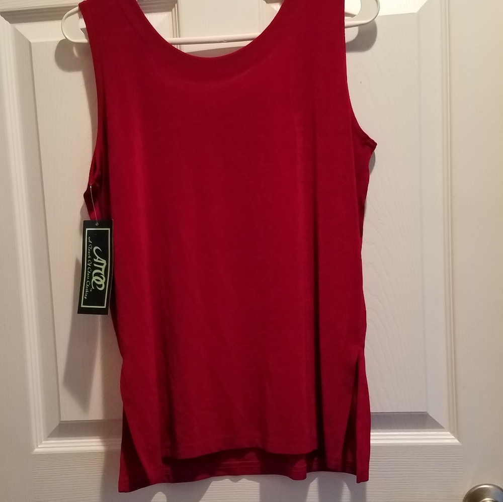 Vintage 90's ATOC Womens size s/m red top nwt